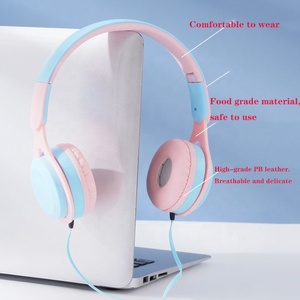 Casque filaire pour enfants avec microphone casque de contrôle de fil cours <span class=keywords><strong>en</strong></span> <span class=keywords><strong>ligne</strong></span> sortant bilatéral <span class=keywords><strong>jeu</strong></span> d'apprentissage écouteur pour enfant - Product Image 5