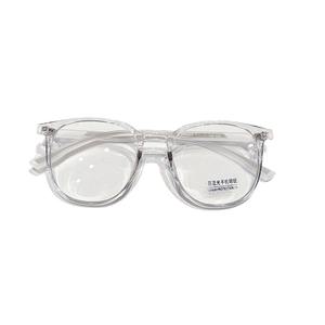 Montures de lunettes Qianai Round TR90 anti-UV et anti-lumière bleue, unisexe, taille moyenne, verres en acrylique, design ovale - Product Image 5