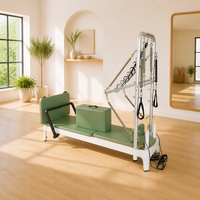 Machine de Pilates professionnelle avancée avec tour et reformer, système de poulies à 5 ressorts et cordes réglables pour usage domestique et en studio de Pilates