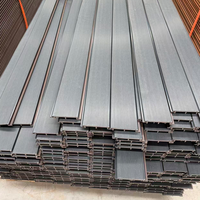 Panneaux muraux extérieurs ASA WPC, revêtement en lattes 3D pour façades de bâtiments