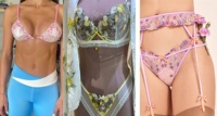 Dentelle brodée 21CM pour lingerie, dentelle brodée florale 3D, garniture en dentelle pour soutien-gorge, garniture en dentelle florale pour robe de lingerie