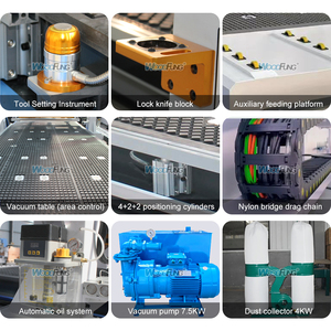 Bộ định tuyến CNC wfmc3 với giường chân không và hệ thống tải tự động MDF và Máy Khắc gỗ dán Máy chế biến gỗ - Product Image 4