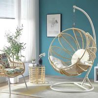 Mobilier de jardin moderne d'extérieur Home Basket Chair Canapé paresseux Panier en rotin Egg Loisirs Swing Chair
