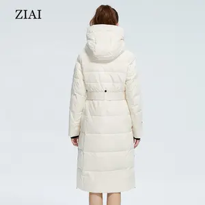 Nova Moda Longos mulheres pato para baixo casaco com lenço do inverno roupas para mulheres senhoras casacos de inverno à prova d' água