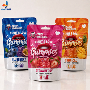 Sacs refermables personnalisés en Mylar avec fermeture éclair pour bonbons, gommes, biscuits, snacks et emballages alimentaires avec logo - Product Image 5