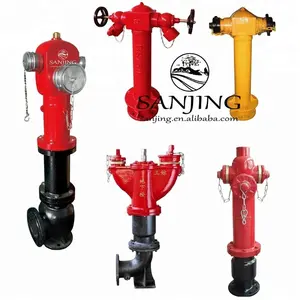 Wet Barrel Fire Protection Used Outdoor Pillar Fire Hydrant Firefighting Equipment