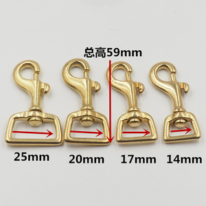 Hebilla de cinturón con gatillo giratorio para perro grande, 20mm, 25mm, 32mm, 38mm, de latón macizo, con orificio cuadrado - Product Image 3