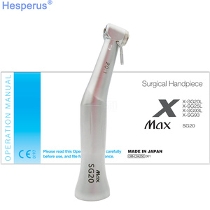 Pieza de mano dental SG20 para cirugía e implantes, contra-ángulo de reducción 20:1 de baja velocidad con botón pulsador, tipo lápiz para blanqueamiento dental - Product Image 2