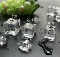 Pierres, gemmes et cristaux acryliques effet glace pilée, brillants et transparents, pour remplissage de vases, aquariums, décoration de table et présentation DIY