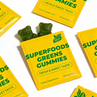 Gummies Multivitaminées Super Greens pour Enfants OEM – Vitamines, Minéraux, Spiruline, Chlorelle, Alfalfa, Prébiotiques, Fibres, Superaliments