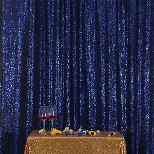 Marina <span class=keywords><strong>alla</strong></span> <span class=keywords><strong>moda</strong></span> 4ft X 6ft riflettente tenda di paillettes sfondo finestra rimovibile trasparente per lo sfondo del palcoscenico del balcone del ristorante - Product Image 2