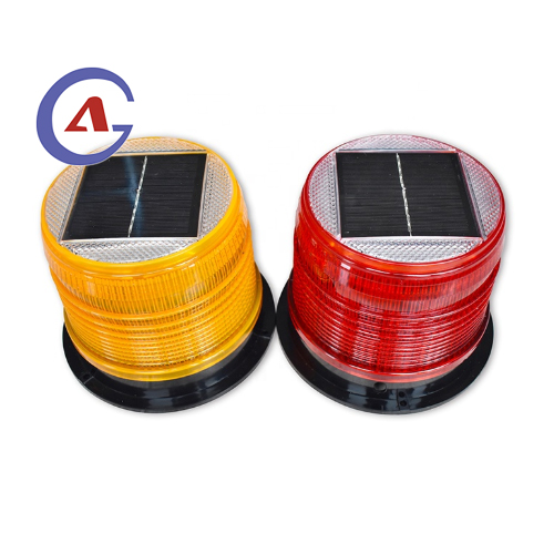12V solar vehicle flashing strobe amber led warning light beacon