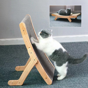 大人の猫と子猫のための壁に取り付けられた猫の引っかき傷ポストサイザル麻スクラッチャー猫のとまり木に不可欠な木製の紙プラスチック - Product Image 3