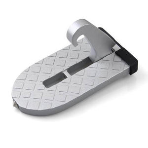 Gancho Plegable Universal para Puerta de Coche, Mini Reposapiés Auxiliar de Aluminio Reutilizable, Accesorios para Auto, Negro/Blanco - Product Image 1