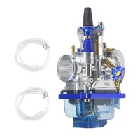 Câble de carburateur universel plat PWK Power compatible avec les motos tout-terrain et VTT Honda, Yamaha, GASGAS 150-400cc 2T 4T, bleu