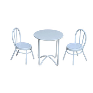 Ensemble de décoration miniature pour maison de poupée, comprenant une table basse et des chaises en fer forgé, accessoires de scène miniature pour maison de poupée <span class=keywords><strong>Bjd</strong></span>, paysage miniature - Product Image 5