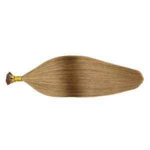 Light Brown Italian Keratin Double Drawn I Tip Stick Raw Virgin I Tip <b>Hair</b> <b>Extension</b> - Product Image 1
