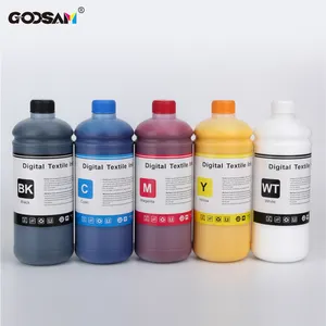 CMYK + W tinta pigmen tekstil untuk Brother GT3 Series GT341/GT361/GT381 Printer
