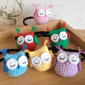 Gufo all'uncinetto Amigurumi all'ingrosso personalizzato gufo di cotone farcito con Design personalizzato - Product Image 6