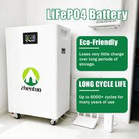 Batterie LiFePO4 48V 100Ah 15kWh pour Stockage d'Énergie Solaire Domestique Autonome avec Moniteur WiFi et 6000 Cycles de Vie, Alimentation de Secours
