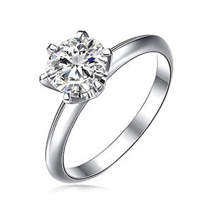 <b>Women's</b> Sterling Silver Wedding Engagement <b>Ring</b> 1.15Ct 2Pc <b>Set</b> Cubic Zirconia Jewelry - Product Image 3