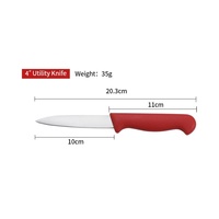 Gratis proefexemplaar keukenproducten speciale scherpe roestvrijstalen 4 inch utility- / groentenmes / schilmes / fruitmes
