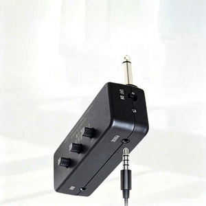 Pedal Amplificador de Guitarra de Plástico Flatsons F1R con Batería Integrada y Salida para Auriculares para Práctica y Grabación de Guitarra Eléctrica - Product Image 1