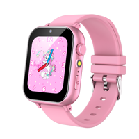 Kinder-Smartwatch-Telefon für Mädchen und Jungen mit Schrittzähler, Fitness-Tracker, Touch-IPS-Kamera, Silikonarmband, Kalender, Anti-Verlust-Alarm und Wecker