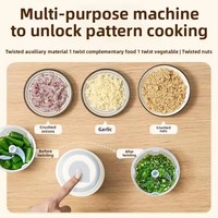 Mini broyeur électrique portable sans fil USB 250ml Robot culinaire intelligent Hachoir pour Vetables Hachoir à viande et à ail Broyeur d'oignons