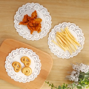 Napperons en papier jetables en gros à prix abordable, napperons en dentelle, taille personnalisée OEM disponible - Product Image 4
