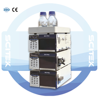 Chromatographe liquide haute performance SCITEK, plage de pression 0-45 Mpa, dégazage en ligne, protection renforcée, pompe quaternaire (standard)