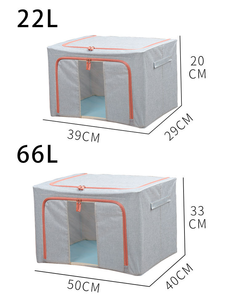 Lavinia Wholesale Foldable <strong>Storage</strong> Boxes Collapsible Folding Cotton Linen Clothes Organizer 1kg <strong>Fabric</strong> <strong>Underbed</strong> <strong>Storage</strong> - Product Image 6