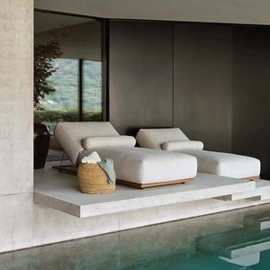 <span class=keywords><strong>Tumbona</strong></span> <span class=keywords><strong>de</strong></span> Playa para Piscina, Muebles <span class=keywords><strong>de</strong></span> Exterior para Hotel, <span class=keywords><strong>de</strong></span> Teca con Cojín Grueso, Más Vendida - Product Image 3