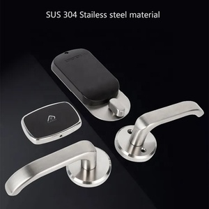 Nouvelle serrure à mortaise en acier inoxydable 304 pour chambres d'hôtel/motel, serrure mécanique à carte-clé, épaisseur de porte 38-55 mm, batterie AA 12 mois - Product Image 6