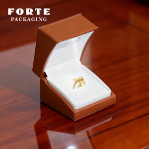 FORTE Cadena Serpiente, Caja de Joyería de Cuero al por Mayor, Caja para Anillos con Luz LED - Product Image 3