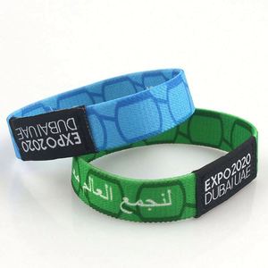 Pulseras Elásticas de Tela con Logotipo Personalizado de Moda al por Mayor de Fábrica, Poliéster - Product Image 2