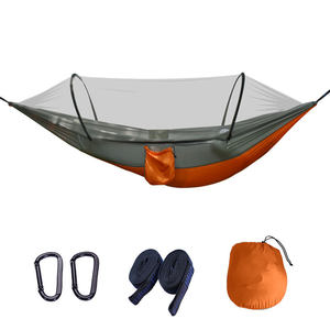 자동 빠른 개방 안티 모기 해먹 캠핑 해먹 모기 버그 그물 야외 휴대용 해먹 - Product Image 4