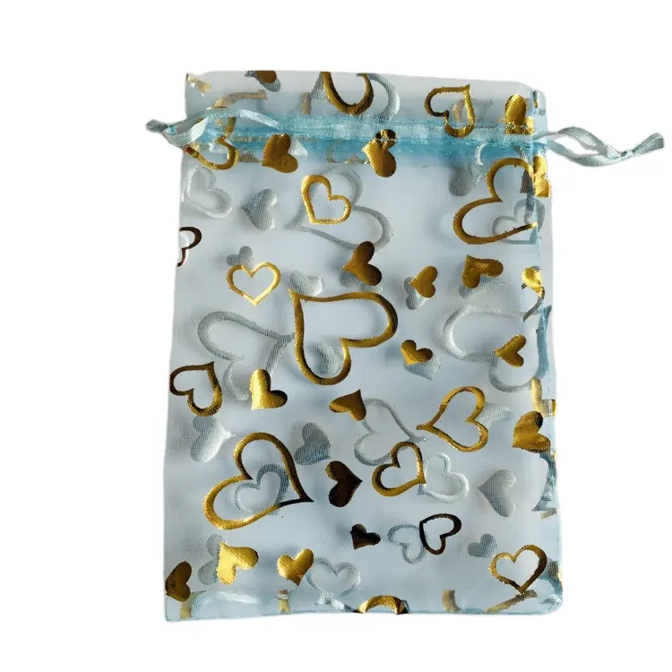 Hoge <span class=keywords><strong>Kwaliteit</strong></span> 7X9 Mooie Sieraden Verpakking Pouch Valentijnsdag Favor Gift Pouch <span class=keywords><strong>Organza</strong></span> Bag