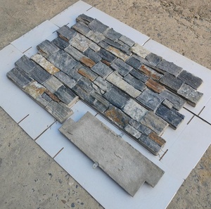 Revêtement mural extérieur décoratif moderne pour villa, en <span class=keywords><strong>ardoise</strong></span> bleue naturelle, pierre de culture, finition antique - Product Image 2