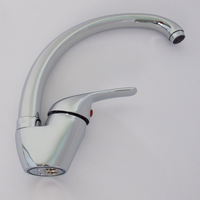 Robinet mitigeur de cuisine à col de cygne, monotrou de qualité garantie, robinets de cuisine en cuivre, Zinc et acier inoxydable
