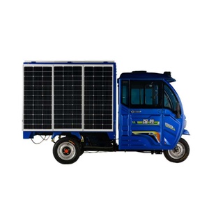 QSD Tricycle Cargo <span class=keywords><strong>Bike</strong></span> Adultes Motorisé Divers Cargo Tricycle Trois Roues Électrique <span class=keywords><strong>Van</strong></span> Tricycle Solaire Électrique Rickshaw - Product Image 1
