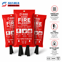 Couverture anti-feu pour la maison en fibre de verre, produit de sécurité d'urgence pour la cuisine, emballage personnalisé, OEM, ODM, vente en gros pour l'Amérique du Nord