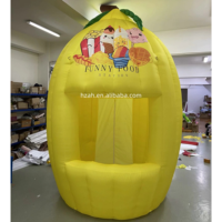 Stand de limonade jaune Cabine gonflable Tente de citron avec logo personnalisé