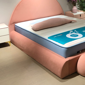 Kızlar için özelleştirilebilir çevre dostu çocuk yatak yumuşak kumaş yatak odası mobilyası benzersiz ve sürdürülebilir özelleştirilebilir çocuklar yatak - Product Image 3