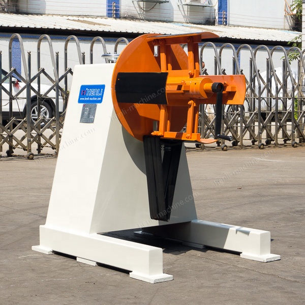 China manual decoiler manufacturer metal strip uncoiler machine for press machine to printer hardware parts