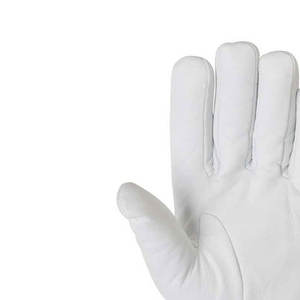 Guantes de Trabajo Industriales de Moda al por Mayor, Guantes de Seguridad de Cuero Blanco Transpirables y Duraderos - Product Image 5