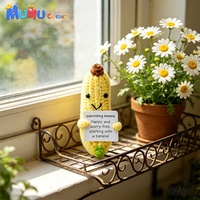 Jouet en peluche amigurumi banane au crochet fait main, poupée fruit en peluche pour la décoration de la maison, du bureau ou comme cadeau