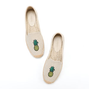 <span class=keywords><strong>Alpargatas</strong></span> de Lona de Algodón al por Mayor de Alta Calidad, Económicas, Ecológicas, Estilo Simple, Color Personalizado para Mujer - Product Image 4