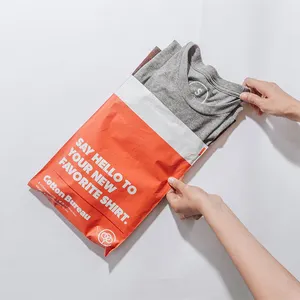 Logotipo personalizado Plastic Courier Poly Seal Mailing Bag Sacos de correio personalizados Envelope Impresso Entrega Roupas Shipping Bag