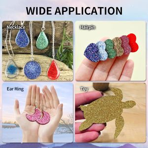 New Multi-Color <b>Glitter</b> Acrylic Sheet Set Silver Navy <b>Pink</b> Gold 12x12 Inch 4 Pcs Square for Craft & Ornament Making - Product Image 5